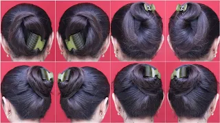 Cute simple hair style girl everyday / clutcher hair style girl for long hair / claw clip hairstyles