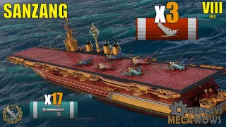 [USEKA] SANZANG RANKED ENDING MOVIE! 3 KILLS 138K DMG | World of Warships Gameplay