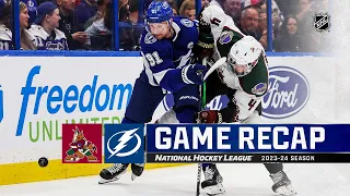 Coyotes @ Lightning 1/25 | NHL Highlights 2024