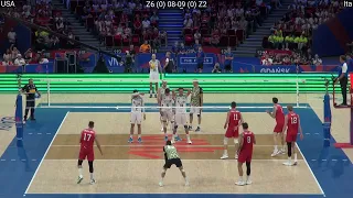 Volleyball : Usa - Italy 3:0 FULL Match VNL Semifinal 2023