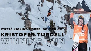 FWT20 Kicking Horse Golden BC | Kristofer Turdell Ski Men Winning Run