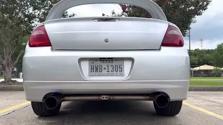 MPx Titanium Dual Exit exhaust for the 03-05 Dodge SRT-4 startup and rev