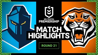 Gold Coast Titans v Wests Tigers | Match Highlights | Round 21, 2013 | NRL