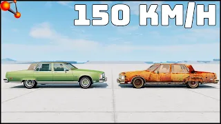 RUSTY CAR vs NORMAL CAR! 150 Km/H CRASH TEST! - BeamNg Drive