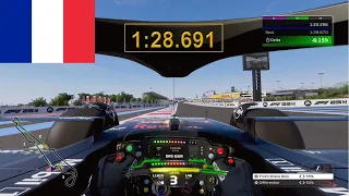 Cockpit Cam F1 23 France Hotlap - Top 25 PS (1:28.691)