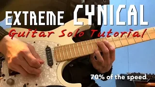 Extreme "Cynical" Guitar Solo tutorial [lesson]