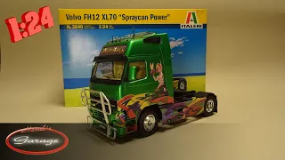 1:24 Italeri Volvo FH12 / FH16 XL70 Spraycan Power Show Truck How to Build / Baubericht