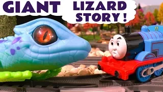 Thomas The Tank Engine GIANT Lizard Story