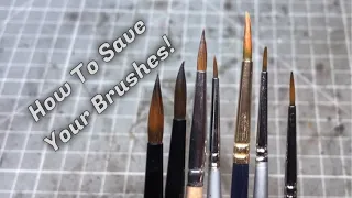 How to Revive you’re paint brushes!