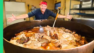 Boiling 600 Pounds of Pig Parts in Louisiana!! RARE Cajun American Food!!!