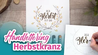 Handlettering Kranz | Herbstliches Projekt Schritt für Schritt