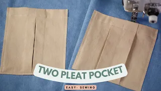 How to Sew a Box Pleat Pocket: Two Methods