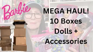 ❤️MEGA BARBIE DOLL HAUL UNBOXING! | 10 BOXES FROM EBAY, AMAZON, WALMART | MORE BARBIES/ACCESSORIES?