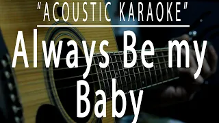 Always be my baby - David Cook (Acoustic karaoke)