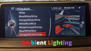 BMW Ambient Light coding for F15 F16 F85 F86 series using bimmercode app