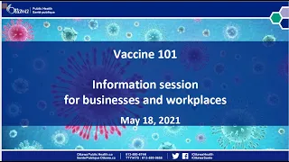 Vaccine 101: Information Session for Businesses and Workplaces