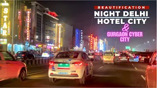 Delhi Hotels - From Mahipalpur to Cyber City: Delhi's & Gurgaon Stunning Nighttime Skyline