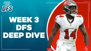 WEEK 3 DFS DEEP DIVE: CHALK, STACKS, OWNERSHIP PERCENTAGE & FADES | 2021 Fantasy Football DFS