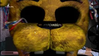 I got the Golden Freddy Jumpscare in FNaF 2!!!