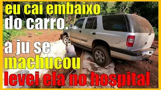 sofremos um acidente de carro // blazer desandou // a dhulia estava dentro