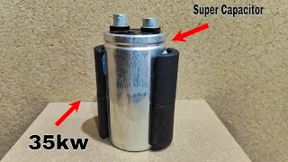 I rewind Super capacitor into a Free Energy generator use strong magnet