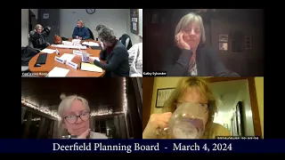 Deerfield Planning Board Meeting  -  March 4, 2024