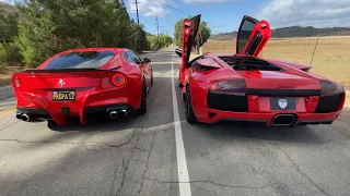 Italian V12 battle: Lamborghini Murcielago or Ferrari F12?