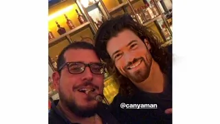 Last night Can Yaman in night club with friends💥