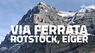 The Via Ferrata that goes up the north face of the Eiger! (Rotstock)