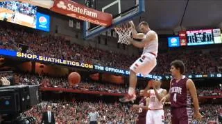 SYRACUSE'S TREVOR COONEY DUNK AGAINST COLGATE