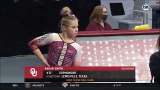 Ragan Smith Floor Oklahoma vs Arizona State 2021 9.825