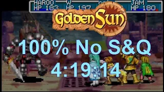 Golden Sun 100% No S&Q Speedrun in 4:19:14 [World Record]