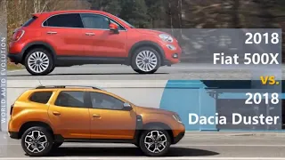 2018 Fiat 500X vs  2018 Dacia Duster (technical comparison)