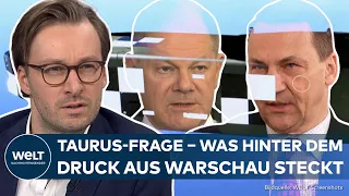 PUSH AUS POLEN: Taurus-Frage – Außenminister Sikorski fordert Umdenken bei Liefer-Nein von Scholz