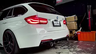 BMW F31 B48 320 升級MACH5performance Downpipe 200目當派