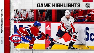 Capitals @ Canadiens 4/16 | NHL Highlights 2022