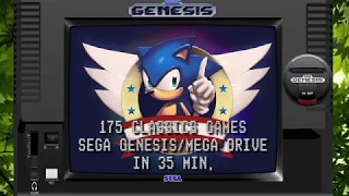 175 Classic SEGA MEGA DRIVE/SEGA GENESIS Games in 35 Min.