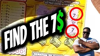 Find The 7s Scratch Off Ticket NY Lottery Scratch Card Win $25000 Cash Prize