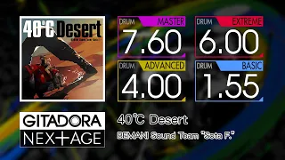 【GITADORA】 40℃ Desert (MASTER ~ BASIC) Drum