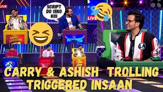 Carryminati & Ashish Chanchlani trolling Triggered insaan in Playground season 2 😂| #carryminati