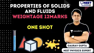 NEET Toppers: Properties of Solids & Fluids in One Shot | Weightage 12Marks | Physics | Gaurav Gupta