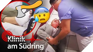 Nach AXT im Fuß 😰​ Patientin schwebt plötzlich in LEBENSGEFAHR 💓​😳​ | Klinik am Südring | SAT.1