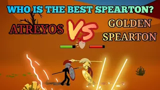 ATREYOS Vs GOLDEN SPEARTON EPIC BATTLE Stick War Legacy Mods Funny Moments