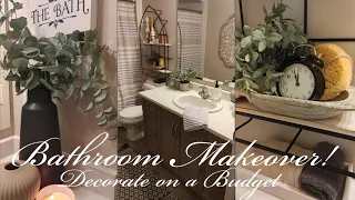 🌱 2023 BATHROOM MAKEOVER!!!🌱DECORATE MY BATHROOM WITH ME🌱NEUTRAL DECOR