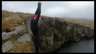 100ft front flip cliff jump