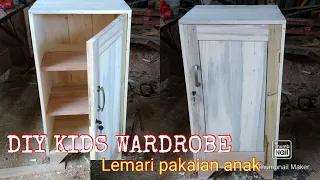 DIY KIDS WARDROBE | Lemari pakaian anak | Lemari kayu | Woodworking | Nina Taristiana