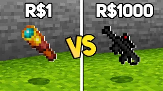 LUNETA de $1 vs LUNETA de $1000 no minecraft