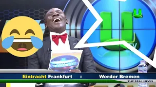 Akrobeto Laughing while reading out the football match schedule