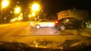 NEW scary fast car accident in Russia Mitsubishi Lancer crash