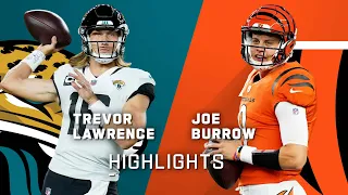 #1 Picks Duel: Joe Burrow vs. Trevor Lawrence | Week 4 2021 NFL Game Highlights